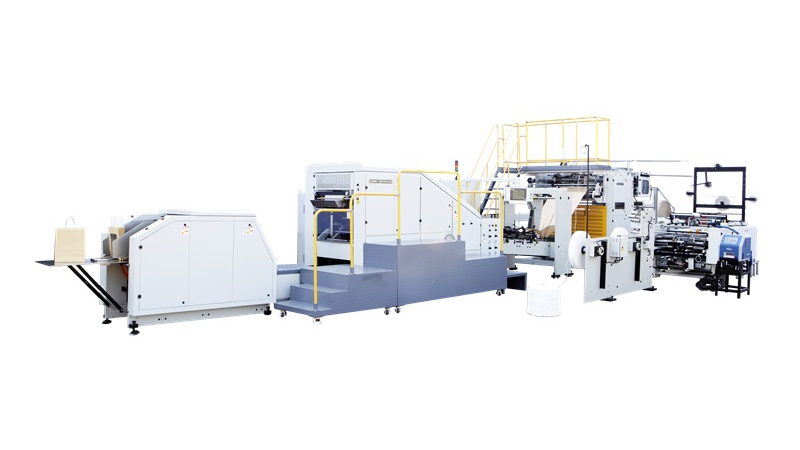 Fully Automatic Roll Fed Twisted Handle Paper Bag Machine